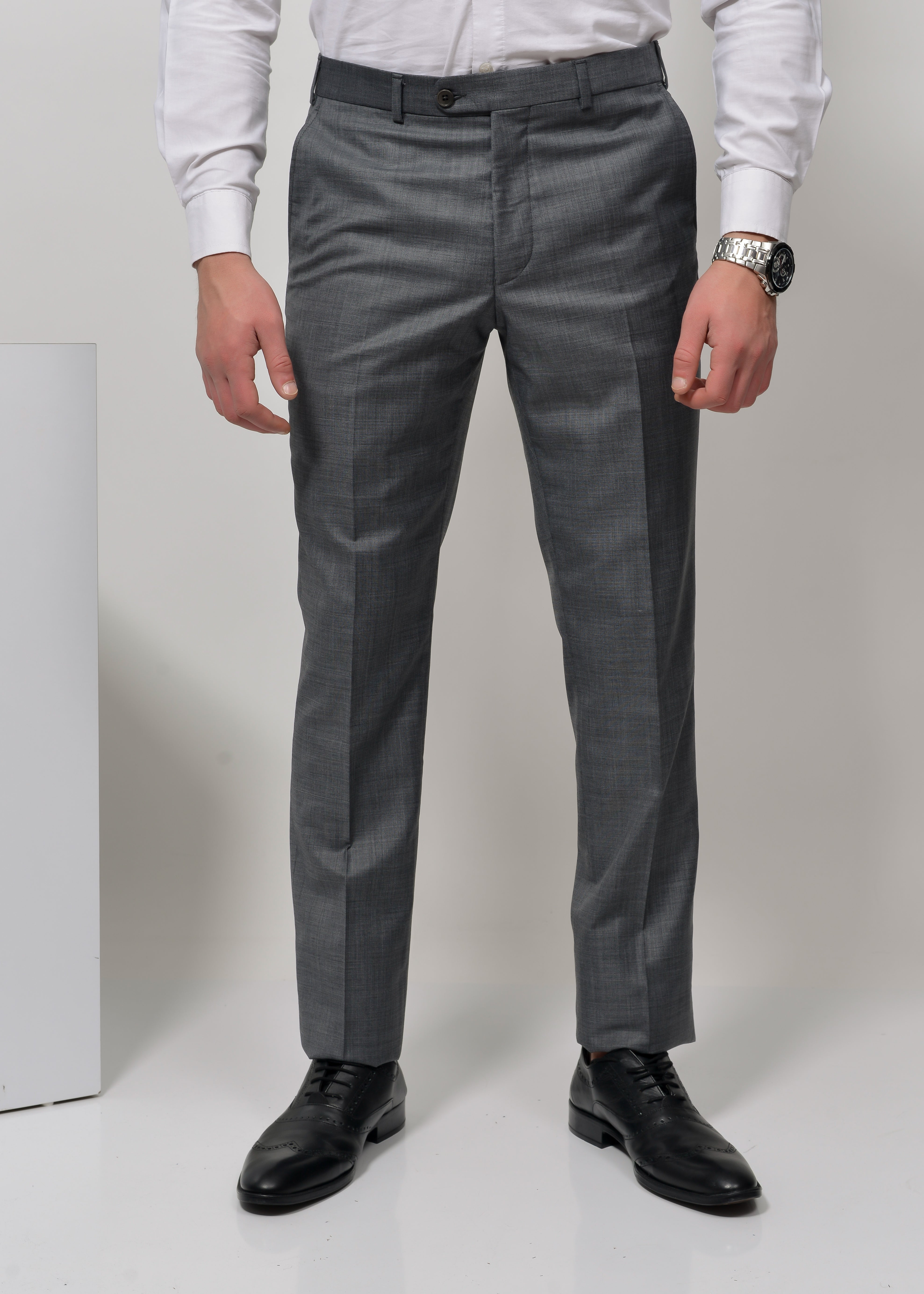 Pantalon Classique Gris Foncé