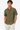 Chemise en Lin à Manches Courtes – Vert Olive - Zignelli