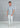 Chemise en Coton & Lin Blanche et Bleu