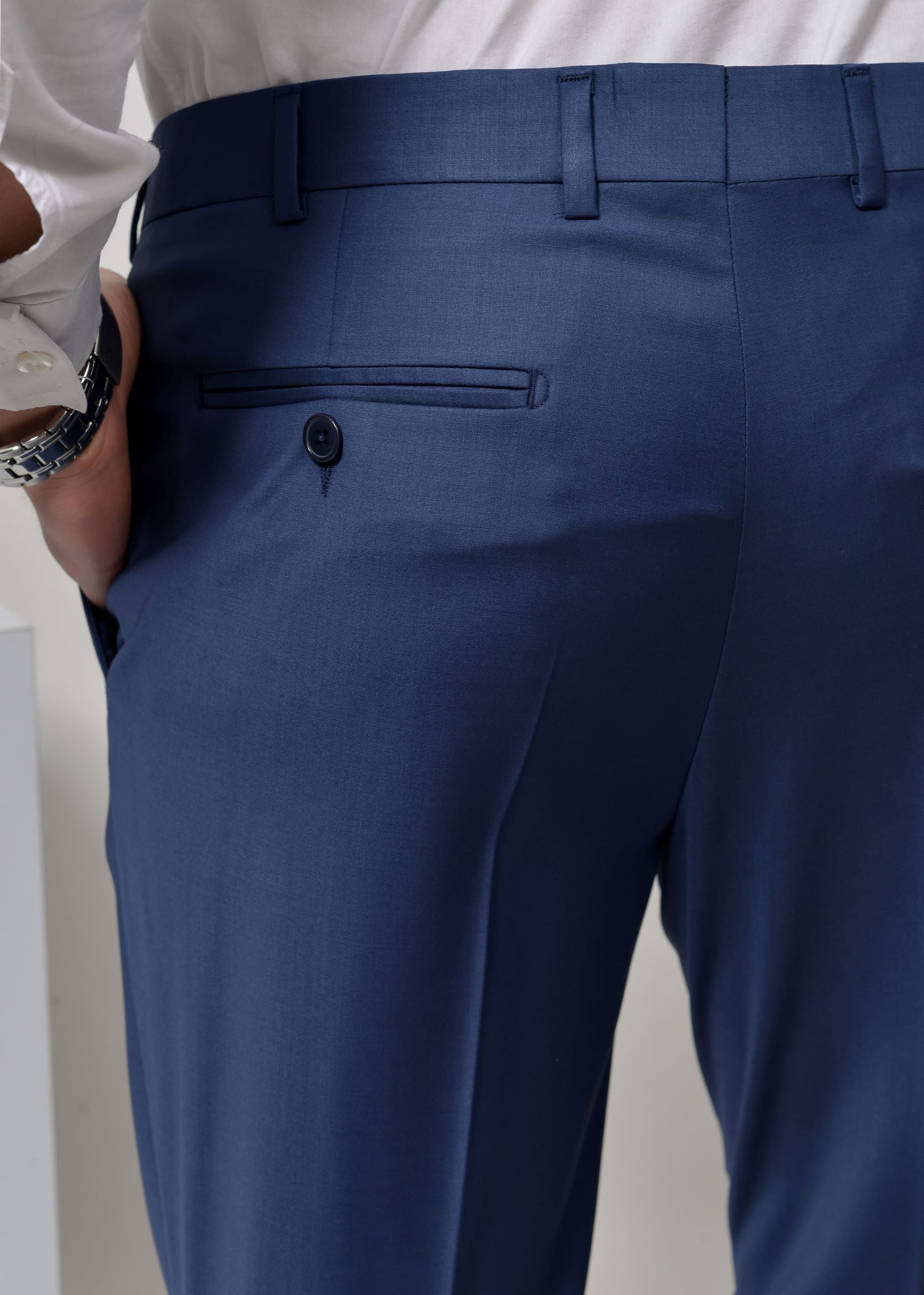 Pantalon Classique Bleu Pétrole