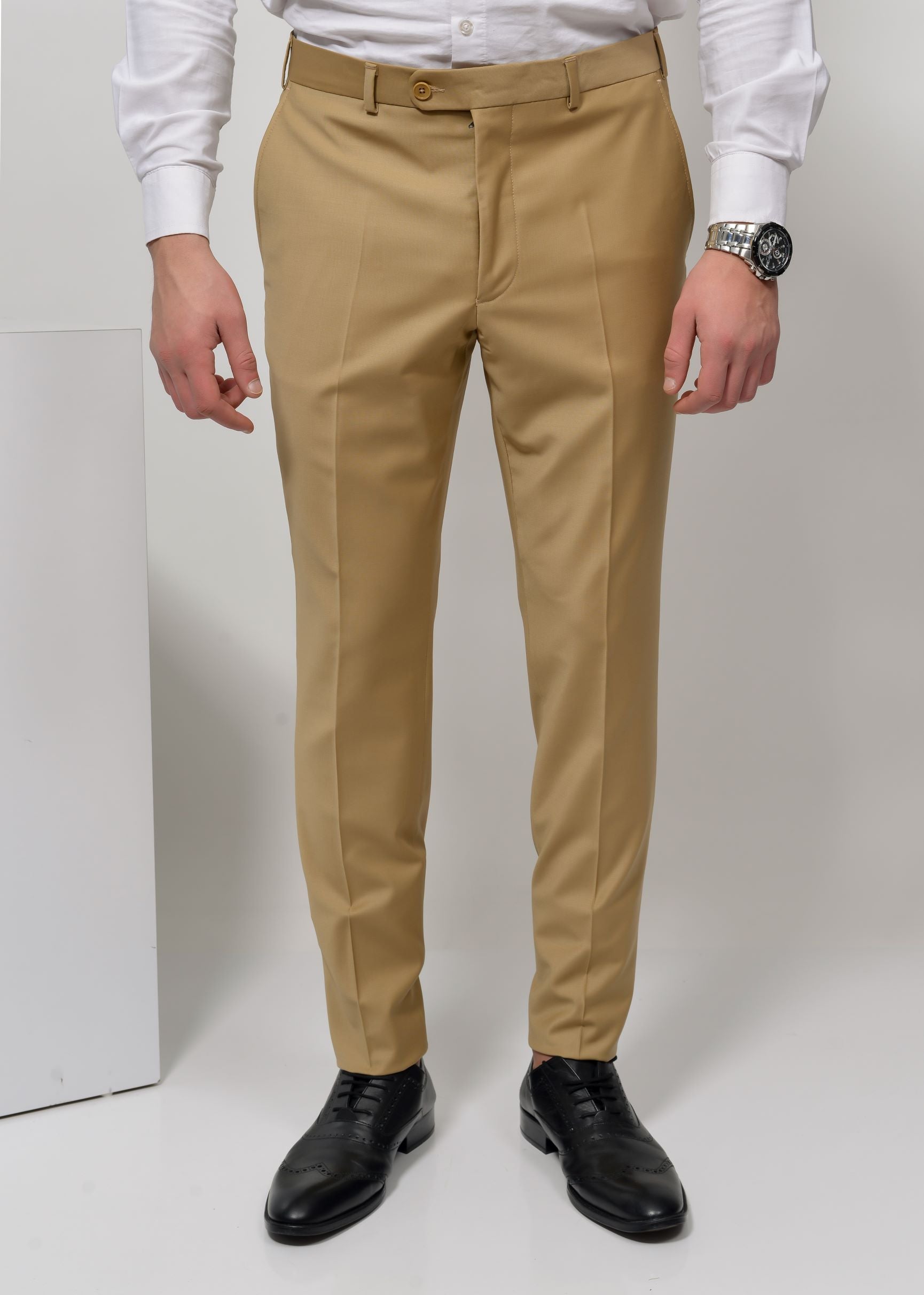 Pantalon Classique Moutarde