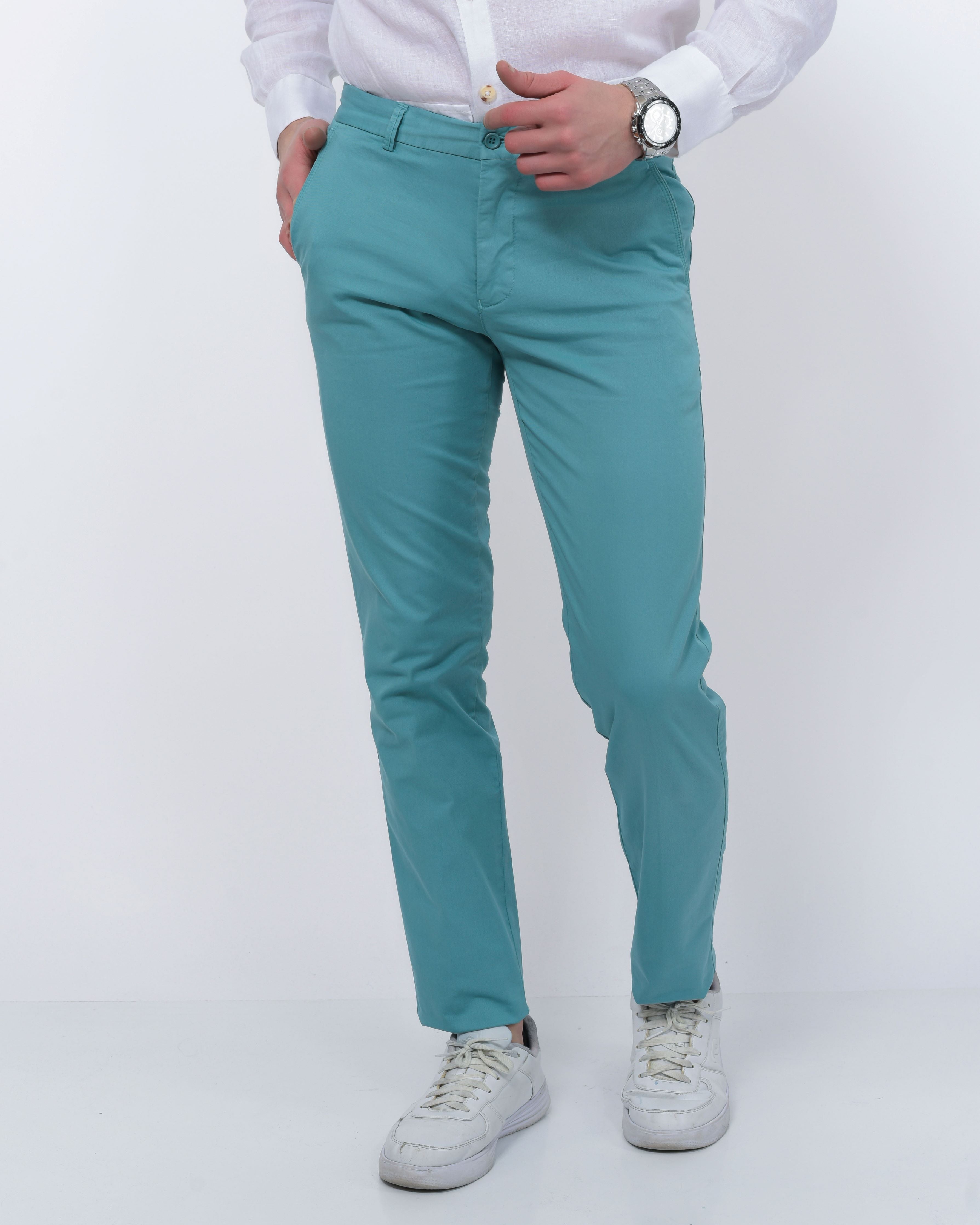 Pantalon Chino Blue turquoise