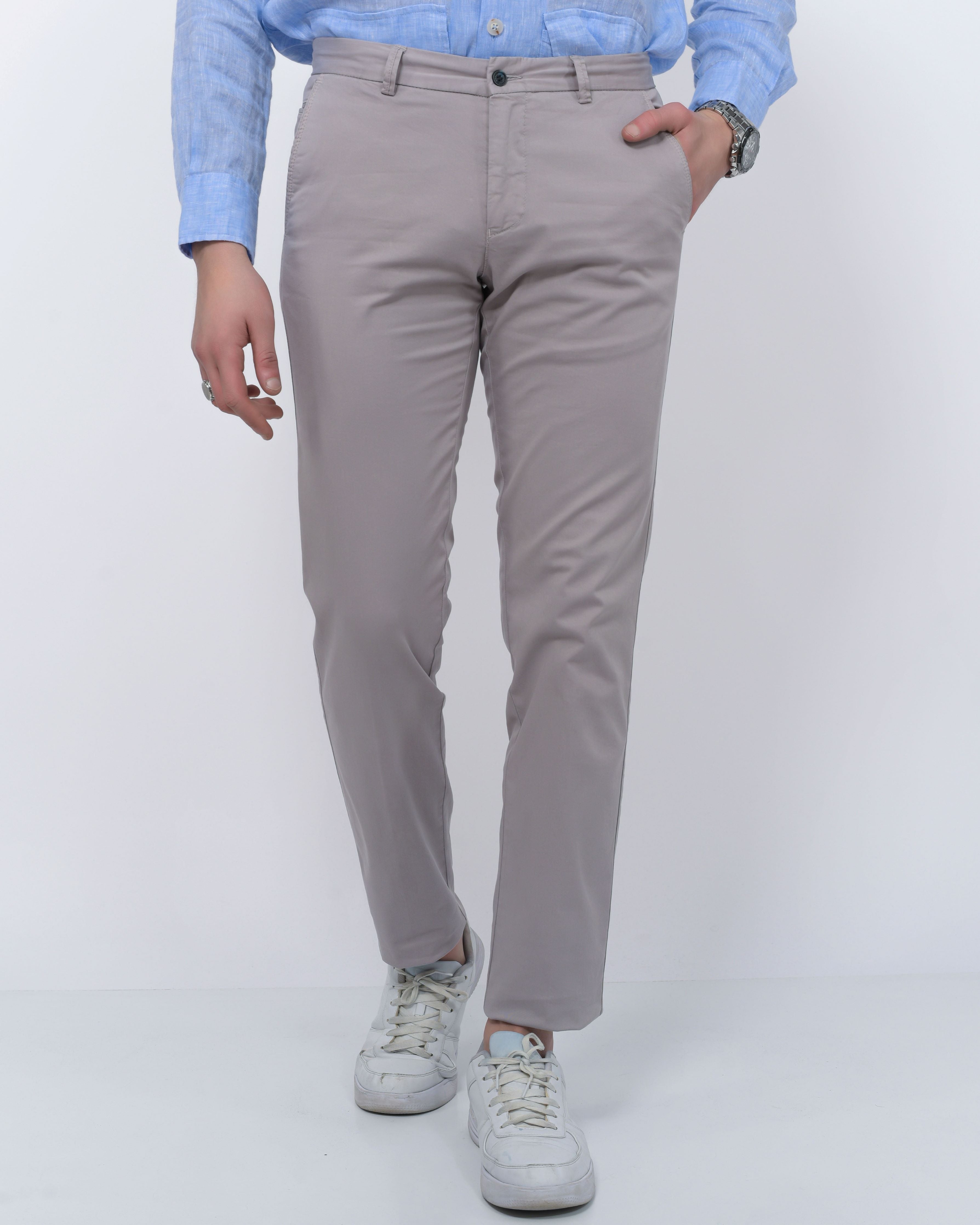 Pantalon Chino Gris