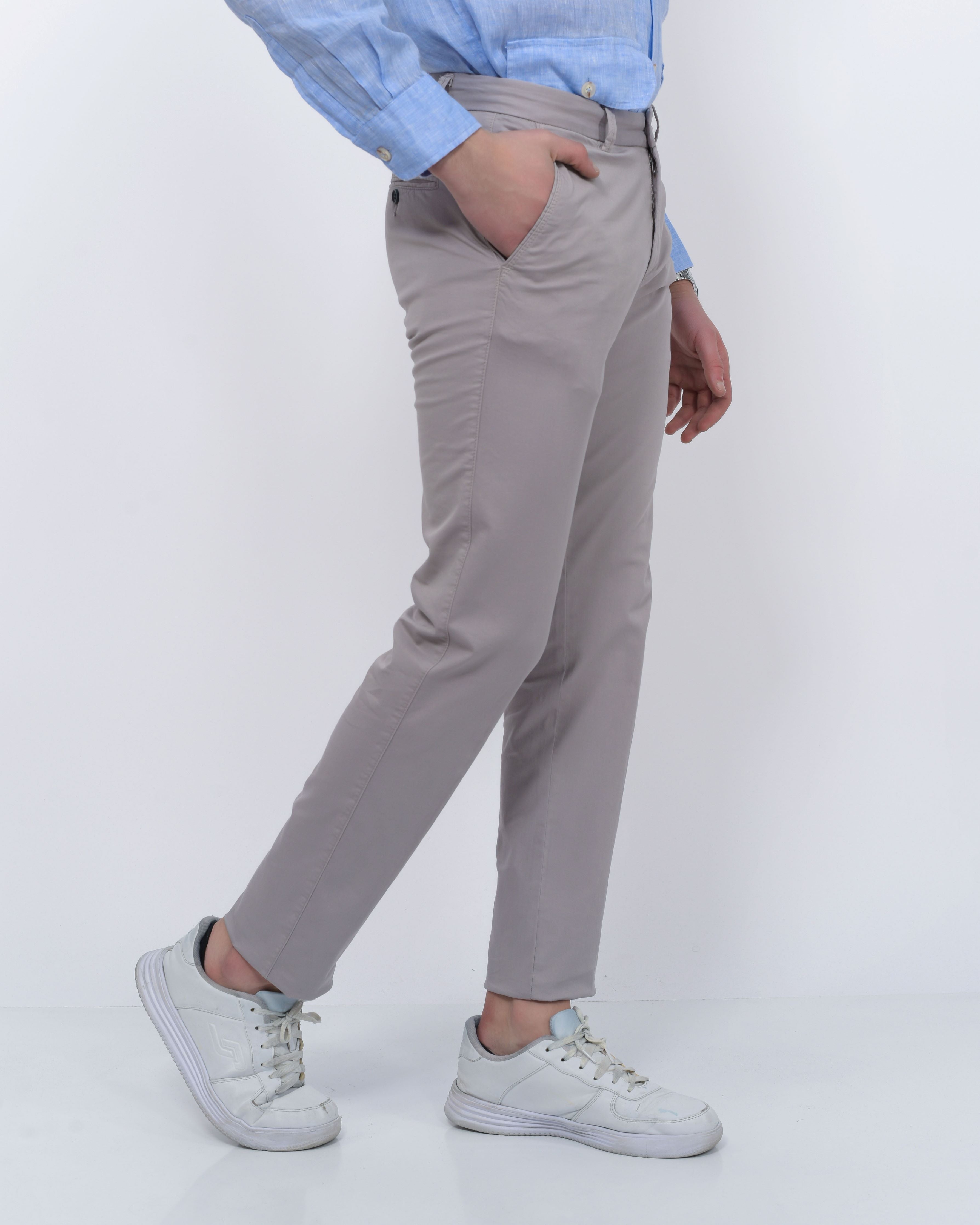 Pantalon Chino Gris