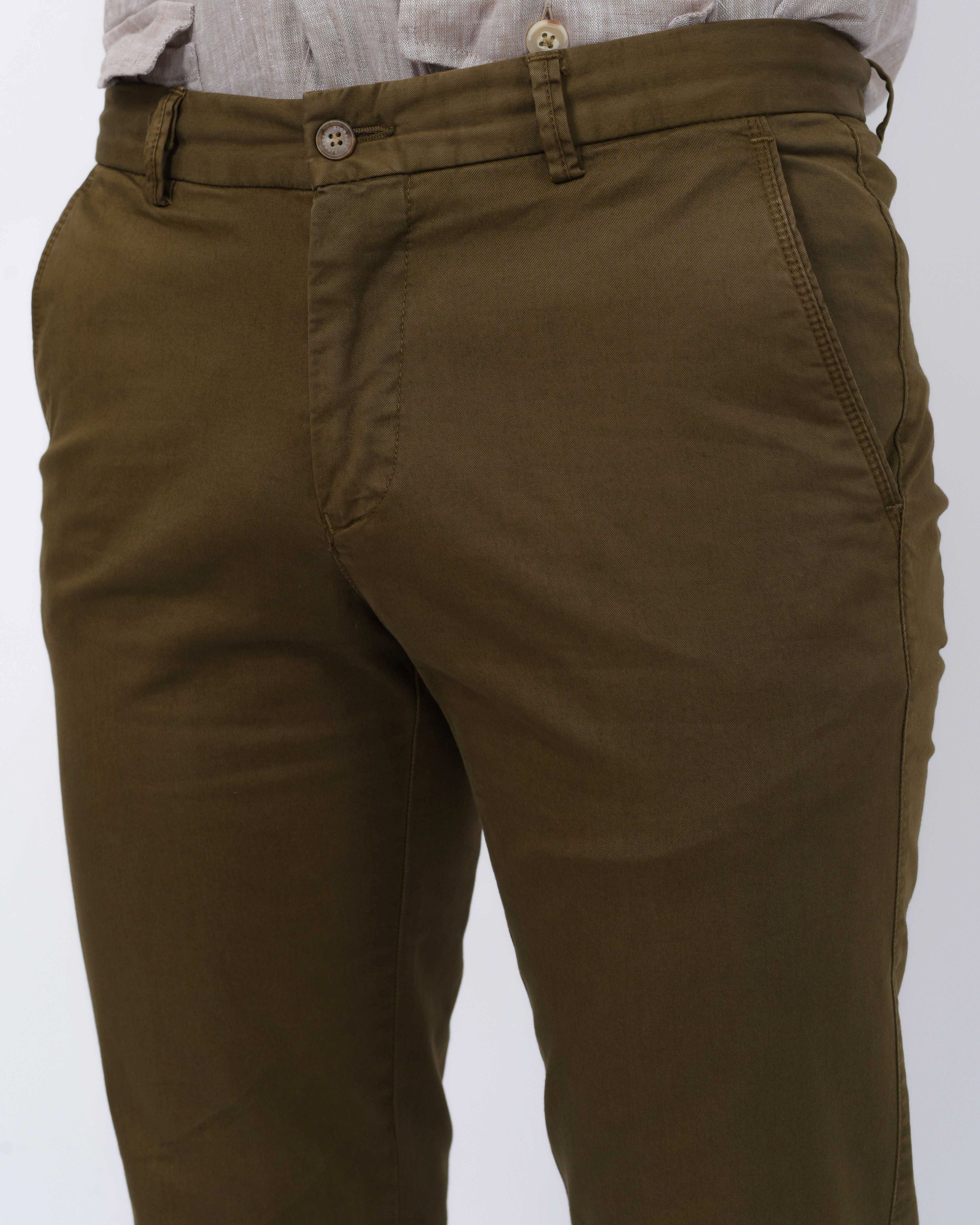 Pantalon Chino Marron cannelle