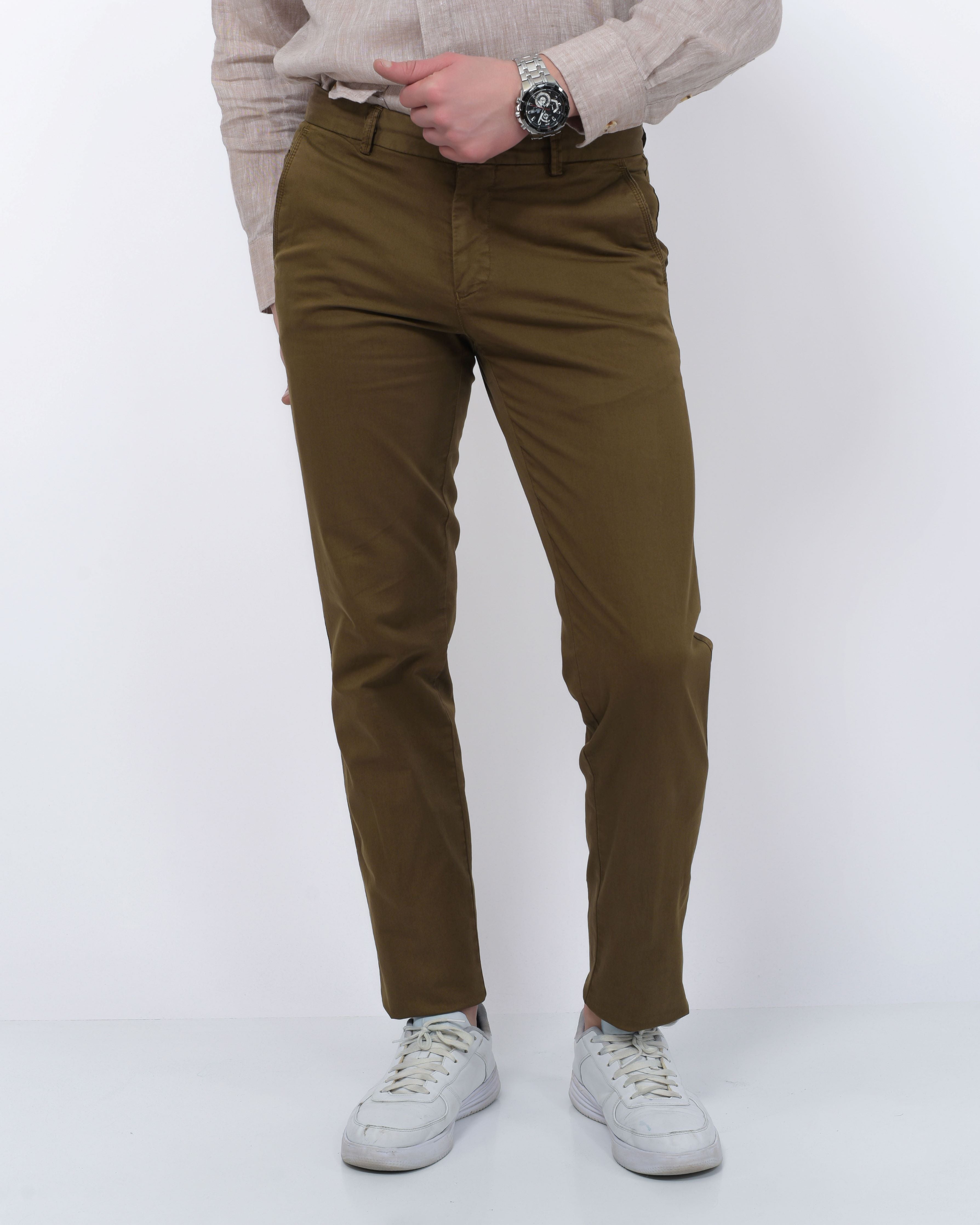 Pantalon Chino Marron cannelle